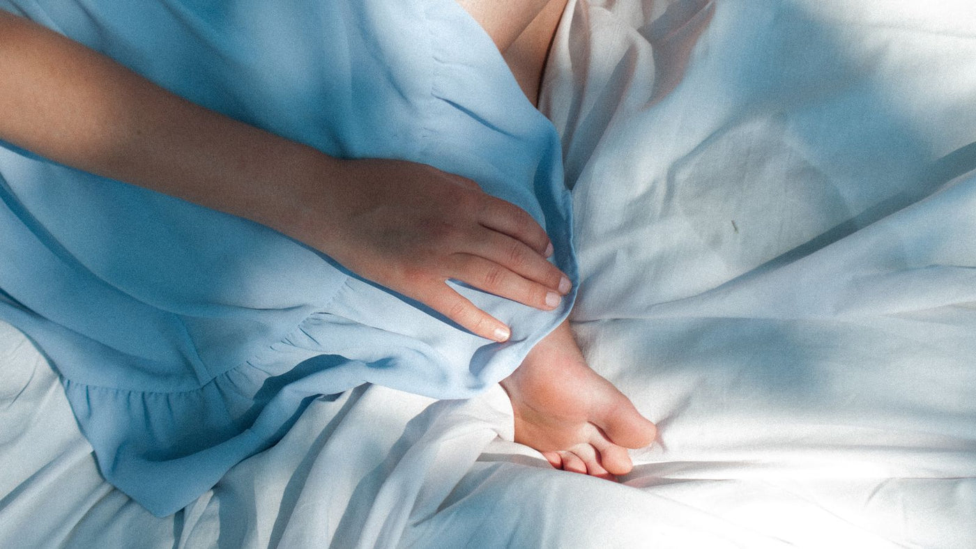 Cool crisp white bed sheets