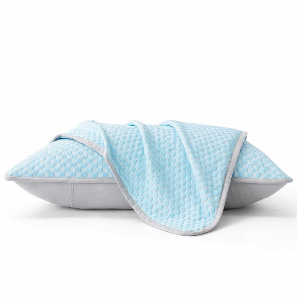 1Pc-Summer Cool Bean Pillowcase - Breathable Air Conditioning Pillow Cover for Hot Sleepers No Insert Included 48 X 74Cm — hero white