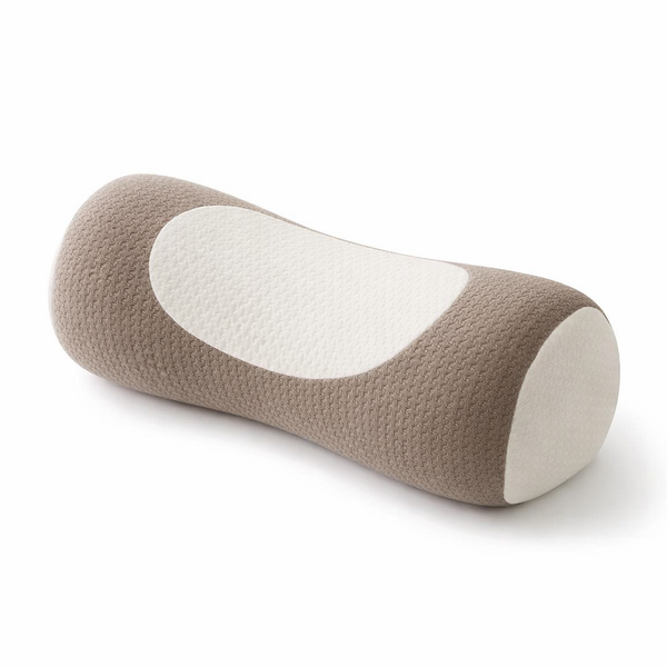 Cylindrical Buckwheat Pillows Breathable Anti-Arch Cervical Vertebra Pillow Correction Traction Pillow Core for Neck Pain Relief — hero white