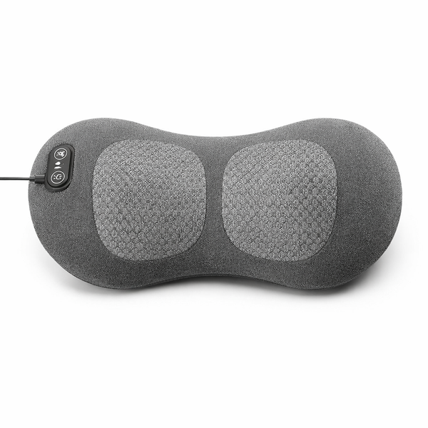 3-In-1 Back Massager Heat Vibration for Back Pain Relief Herniated Disc Stretch Support Traction Lower Back Massage Pillow — hero white