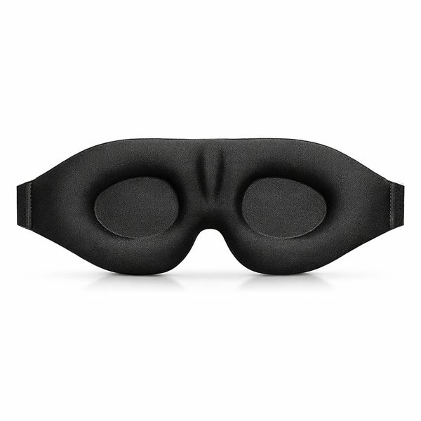 Eye Mask for Sleeping 3D Contoured Cup Blindfold Concave Molded Night Sleep Mask Block Out Light with Women Men — hero white