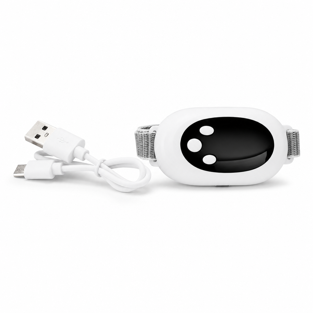 Handheld Sleep Aid Device Palm Pulse Sleep Massager Rechargeable Microcurrent Device for Help Improve Sleep Insomnia Anxiety — hero white