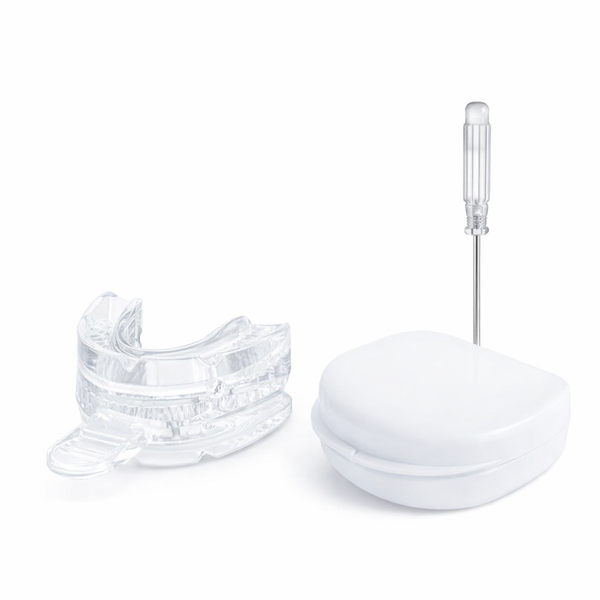 Adjustable anti Snoring Mouth Guard Anti-Snoring Mouthpiece Sleeping Devices Bruxism Snoring Stopper Improve Sleep Mouthpiece — hero white
