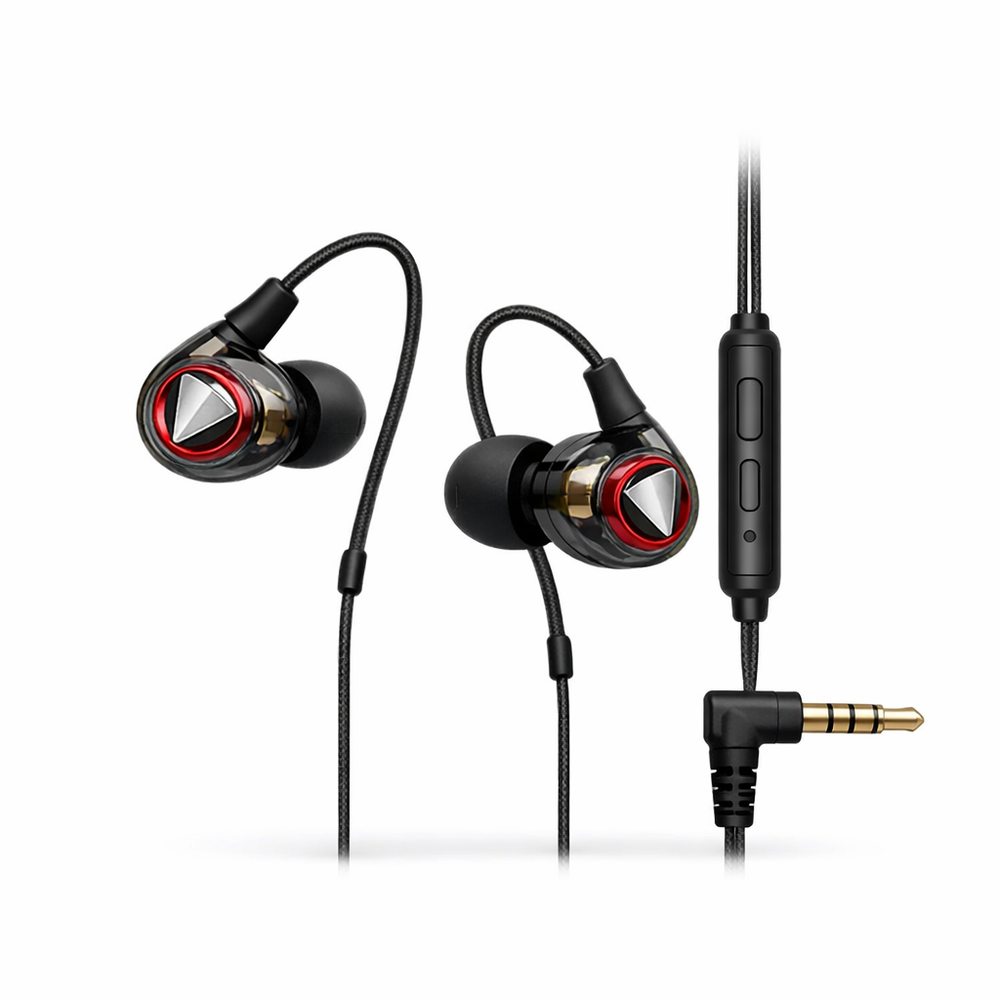 QKZ CK5 File Wired Earphone with Microphone Hifi Music Earphone Professional Gaming and Sports Noise Cancelling Headphones — hero white