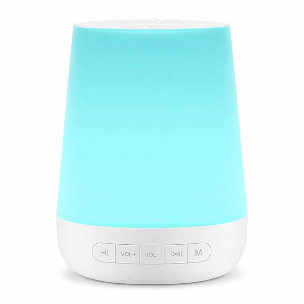 MBZ085 White Noise Machine Baby Sleep Sound Machine Colorful Night Lights 28 Soothing Sounds with 3.5Mm Headphone Jack — hero white