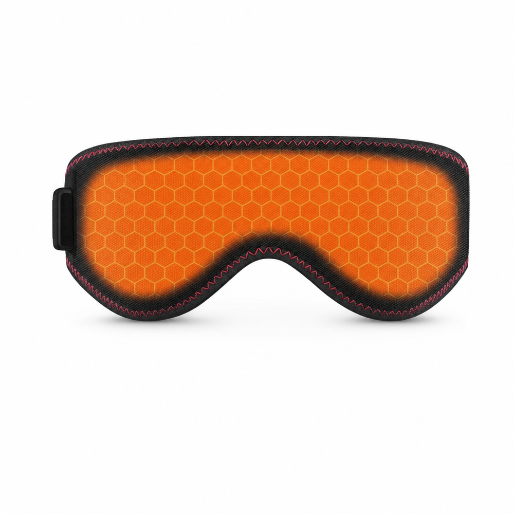 Heated Eye Mask Eye Mask for Dry Eyes with 3 Heat Levels Hot Compress Warm Compress Heating Pad for Sleep Dark Circles — hero white