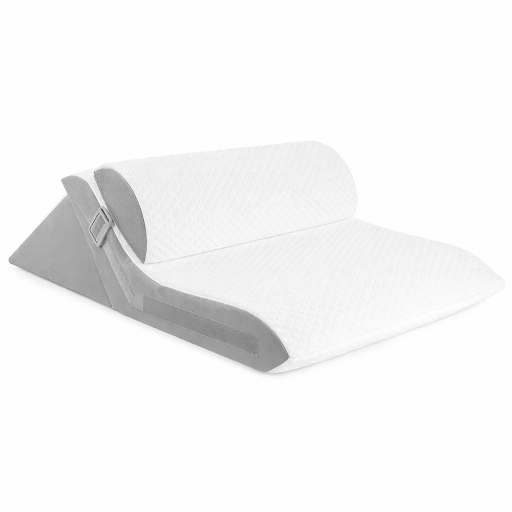3Pcs/Set Wedge Pillow for Sleeping Adjustable Folding Triangle Pillow for Snoring and after Surgery Back Pain Relief Acid Reflux — hero white