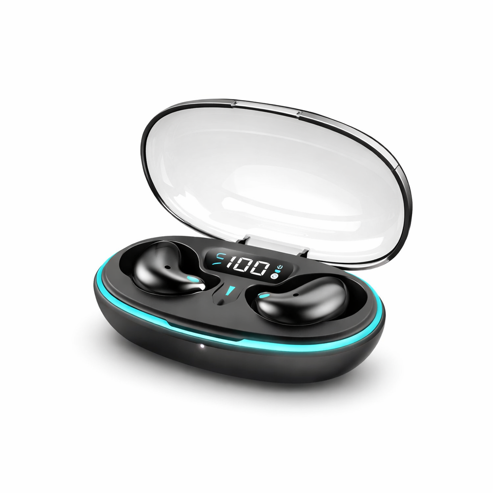 Sleep Wireless Earphone TWS Bluetooth 5.3 Headphones Hidden Earbuds IPX5 Waterproof Noise Reduction Sports Headset — hero white