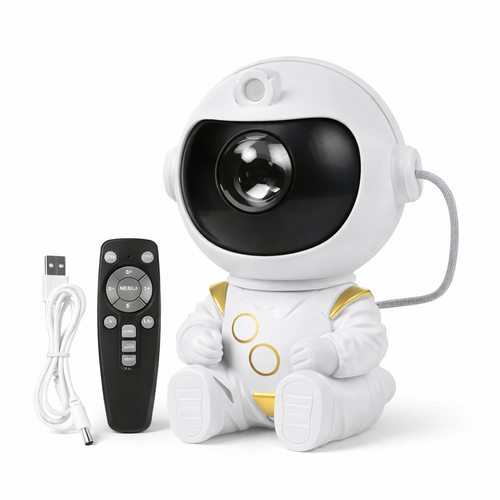 Astronaut LED Star Projector Night Light Galaxy Projectors Bluetooth Speaker for Bedroom Room Decor Kids Gift Starry Sky Lamp — hero white