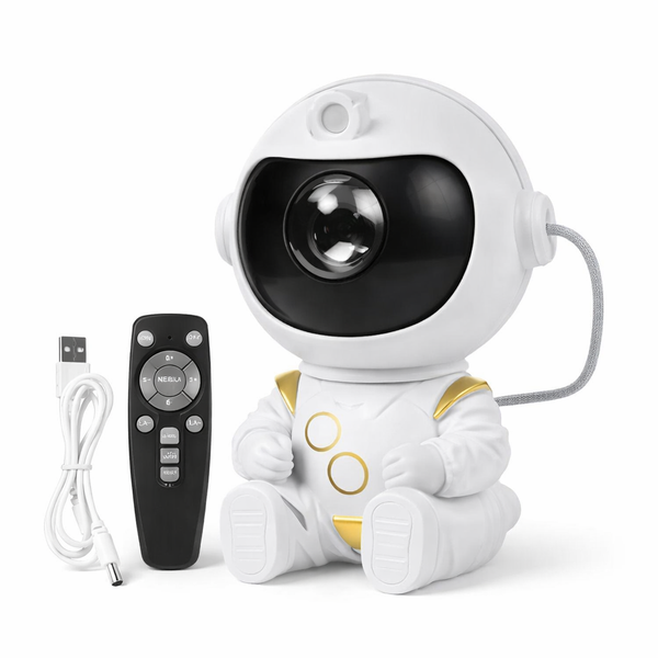 Astronaut LED Star Projector Night Light Galaxy Projectors Bluetooth Speaker for Bedroom Room Decor Kids Gift Starry Sky Lamp — hero white
