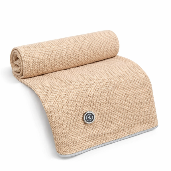 Heated Blanket USB Wearable Electric Blanket Portable Warmer Blanket for Shoulder Electric Heating Shawl with 3 Tem Setting — hero white