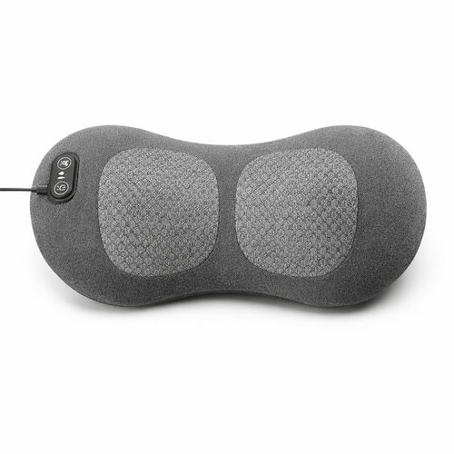 3-In-1 Back Massager Heat Vibration for Back Pain Relief Herniated Disc Stretch Support Traction Lower Back Massage Pillow — hero white