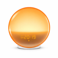 Sunrise Wake-Up Light Alarm Clock with FM Radio and Nature Sounds