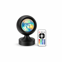 Sunset Light Projection Light with Remote Control 16-Color Night Light RGB Color Changing LED Light Bedroom Photography Prop — hero white