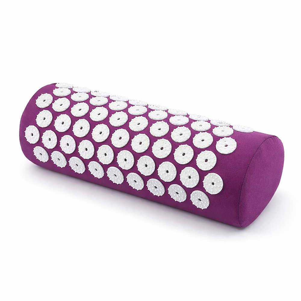 Massager Cushion Massage Yoga Mat Acupressure Relieve Pain Stress Back Body Pain Spike Mat Acupuncture Mat and Pillow Set — hero white
