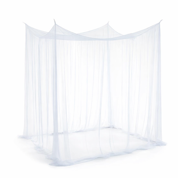 Sexy Mosquito Nets Palace Four Door King/Queen Double Size Home Single Beds Prevent Insect Outdoor Square Grace White Canopy Net — hero white