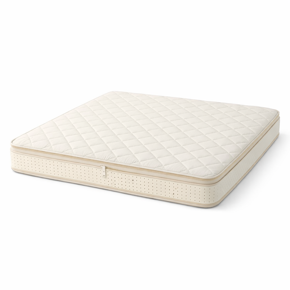 100% Thailand Natural Latex Mattress with Cover Natural Rubber Pure Mattress 1.5M/1.8M Bed Thickened Home Dormitory Cushion Mats — hero white