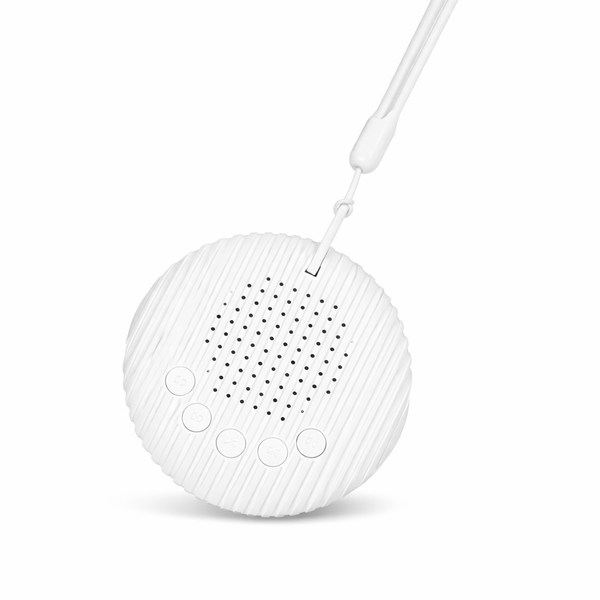 White Noise Machine 10/12 Sounds USB Rechargeable Portable Sleep Machine for Baby Adult Elder Timer Volume Sleeping & Relaxation — hero white