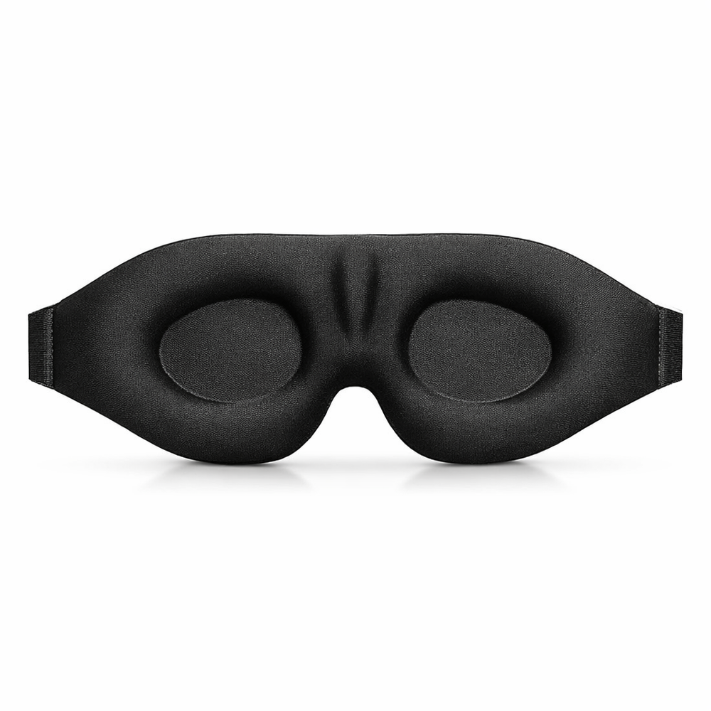 Eye Mask for Sleeping 3D Contoured Cup Blindfold Concave Molded Night Sleep Mask Block Out Light with Women Men — hero white