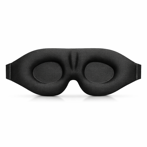 Eye Mask for Sleeping 3D Contoured Cup Blindfold Concave Molded Night Sleep Mask Block Out Light with Women Men — hero white