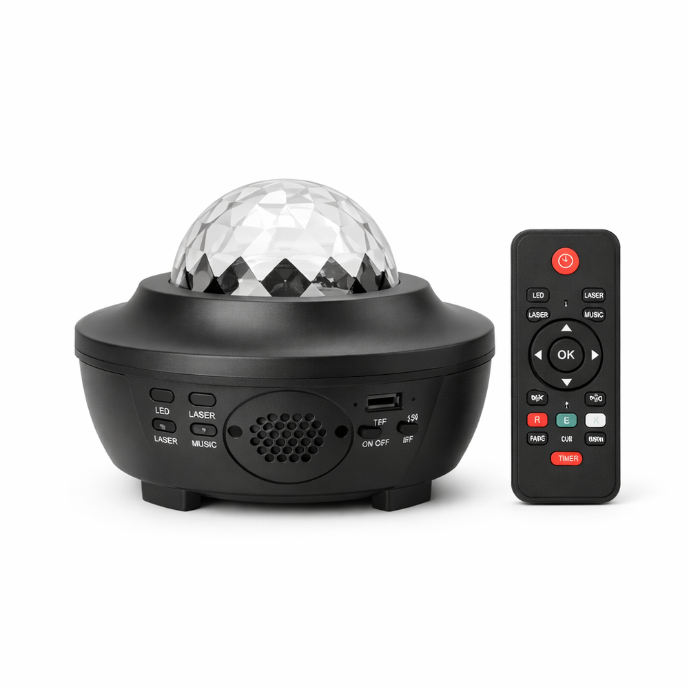 Northern Lights Starry Sky Projector LED Night Light with Remote Control USB a Variety of Styles for Home Bedroom Party Decor — hero white