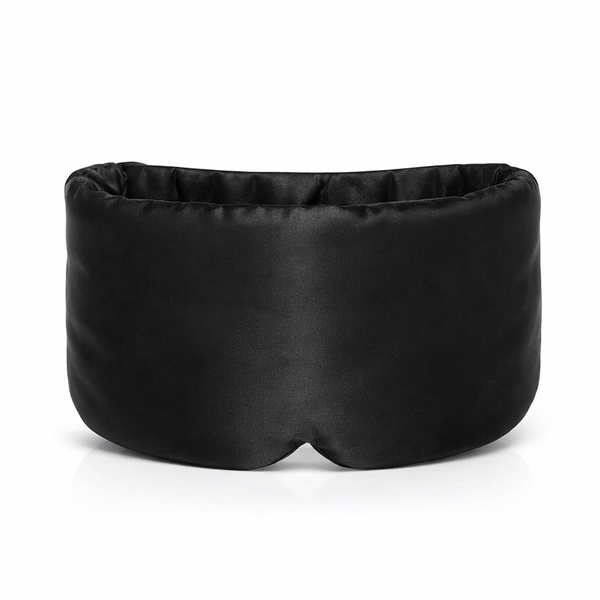 Mulberry Silk Sleeping Mask Eyepatch Blocking Light Eyemask Eyeshade Soft Padded Slaapmasker Travel Sleeping Aid for Sleep Patch — hero white