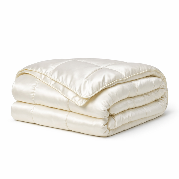 Summer Mulberry Silk Comforter Duvet Insert Luxury Natural Silk Blanket Satin Bedding Quilt Queen Single Double Twin Size Bed — hero white