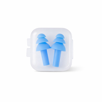 25/1Pair Ear Plugs Sleeping Noise Cancelling Reusable Silicone Sound Block Earplugs Summer Waterproof Swimming Ear Plug with Box — hero white