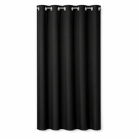 1Panel Solid 100% Blackout Curtains with Grommets, Total Privacy Drapes for Bedroom, Living Room, Home Decor,Lightweight Curtain — hero white