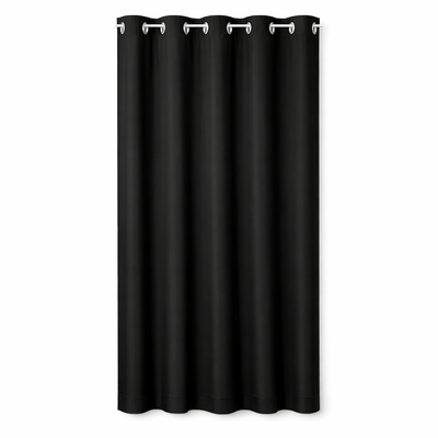 1Panel Solid 100% Blackout Curtains with Grommets, Total Privacy Drapes for Bedroom, Living Room, Home Decor,Lightweight Curtain — hero white
