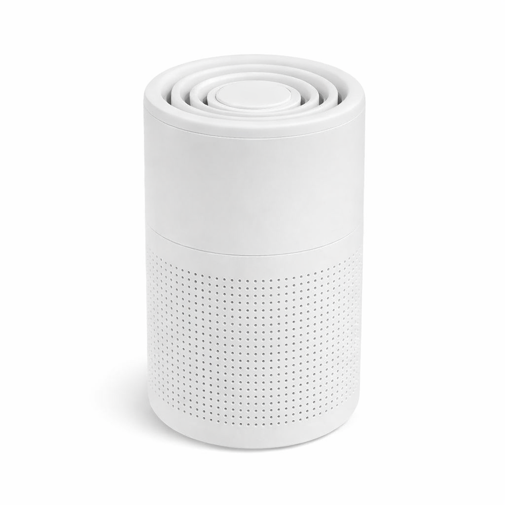 Household Air Purifier Portable Air Cleaner Mini Desktop Air Purifier with HEPA Filter Air Freshener Air Cleaner for Home Office — hero white