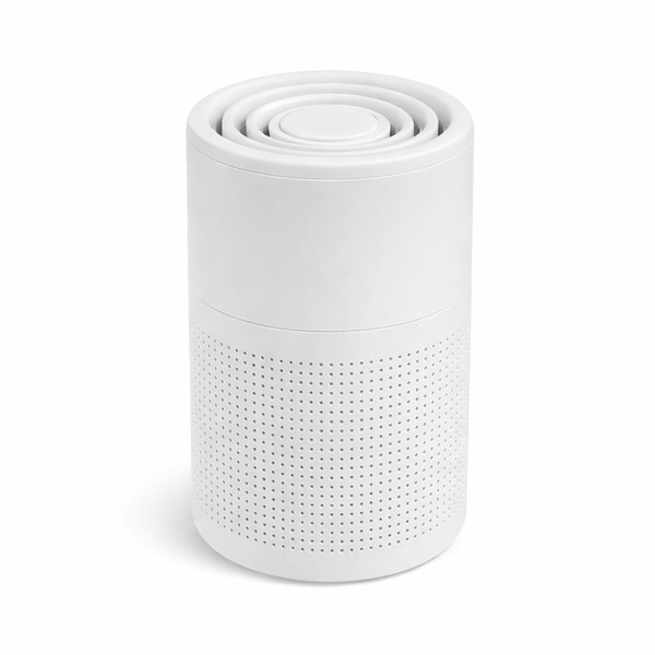 Household Air Purifier Portable Air Cleaner Mini Desktop Air Purifier with HEPA Filter Air Freshener Air Cleaner for Home Office — hero white
