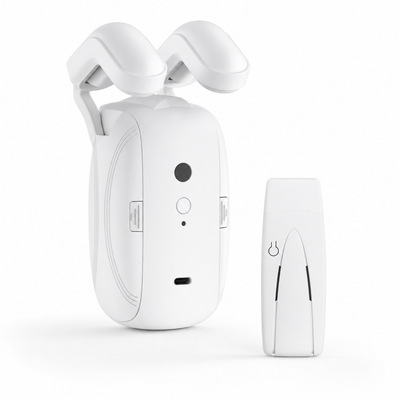 1/2PCS Tuya Smart Wifi Curtain Robot (With Gateway), Roman Rod Track, APP Remote Control,Voice Control，Single/Double Opening — hero white