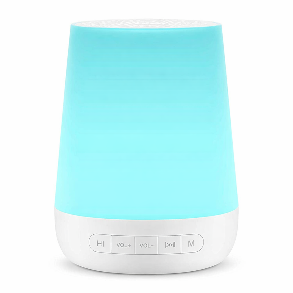 MBZ085 White Noise Machine Baby Sleep Sound Machine Colorful Night Lights 28 Soothing Sounds with 3.5Mm Headphone Jack — hero white