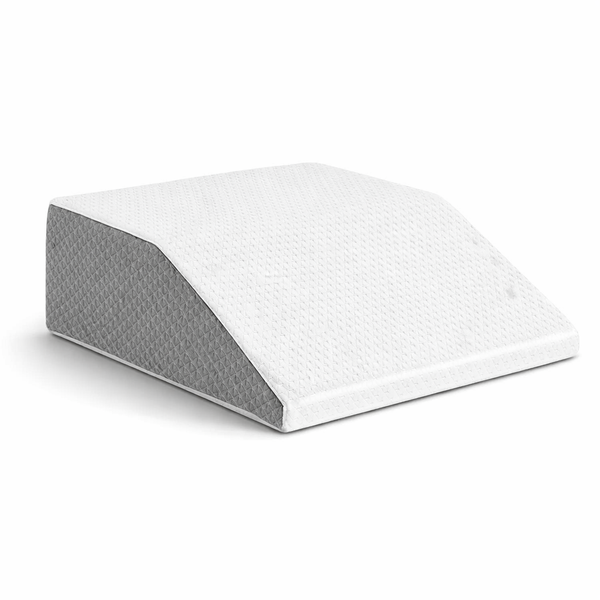 Leg Pillow, 8Inch Leg Elevating Pillow for Legs,Rest, Sleeping,Leg Wedge Pillow for Side Sleeping, Memory Foam Leg Wedge Pillow — hero white