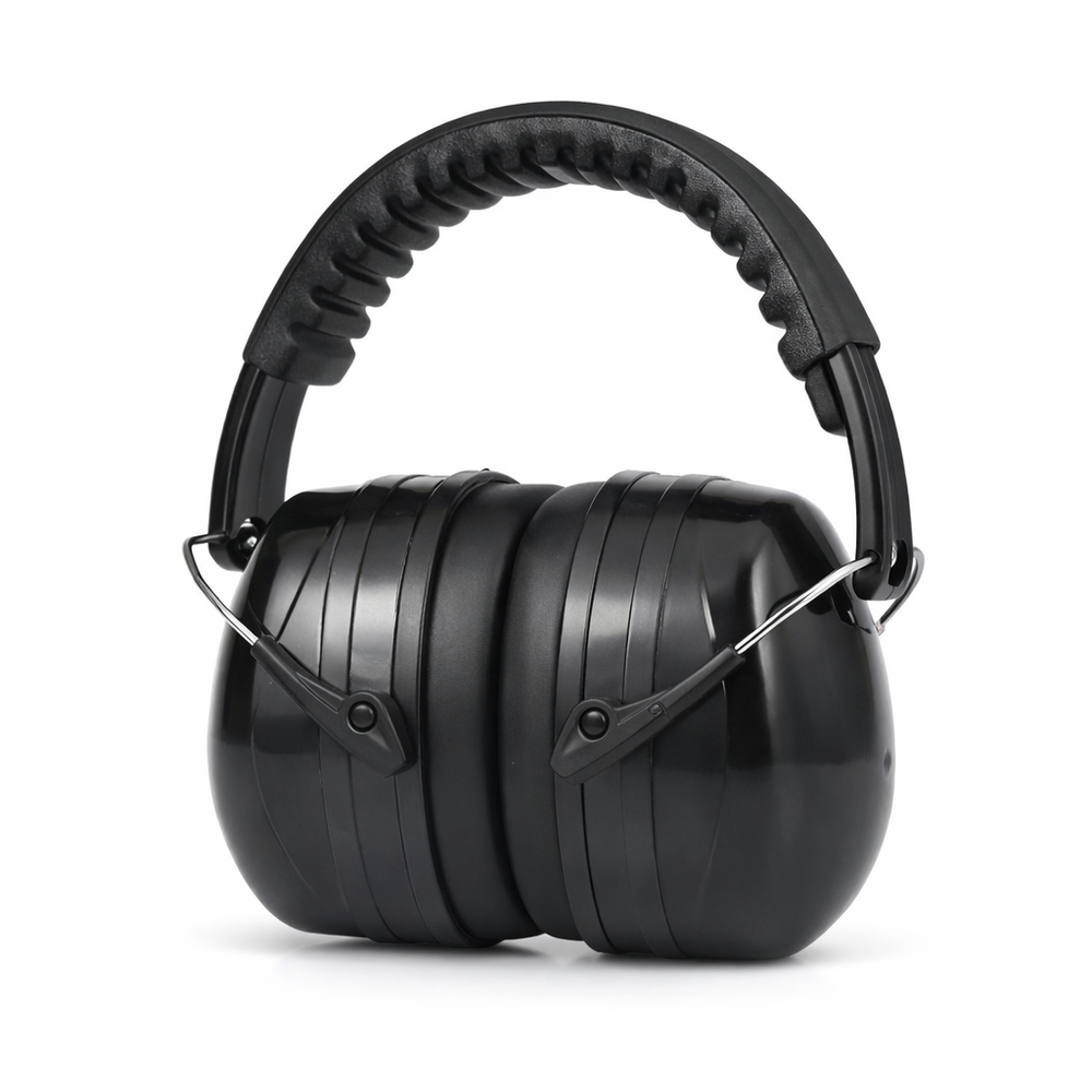 Foldable Anti-Noise Head Earmuffs Ear Protector Snr-35Db for Kids/Adults Study Sleeping Work Shooting Hearing Safe Protection — hero white