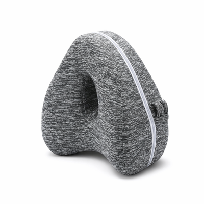 Memory Foam Leg Knee Foam Support Pillow Side Sleeper Sciatica Orthopedic Sciatica Back Hip Relief Pillow for Bed Sofa — hero white