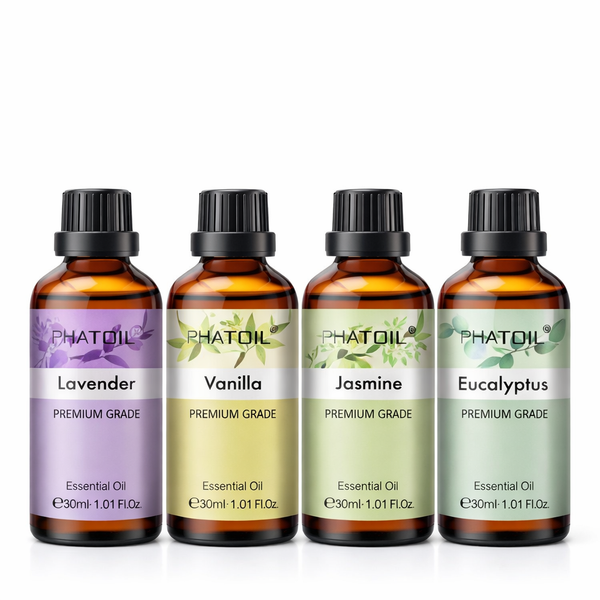 30Ml Lavender Peppermint Vanilla Tea Tree Essential Oils for Aromatherapy Candle Making Natural Eucalyptus Aroma Oils — hero white