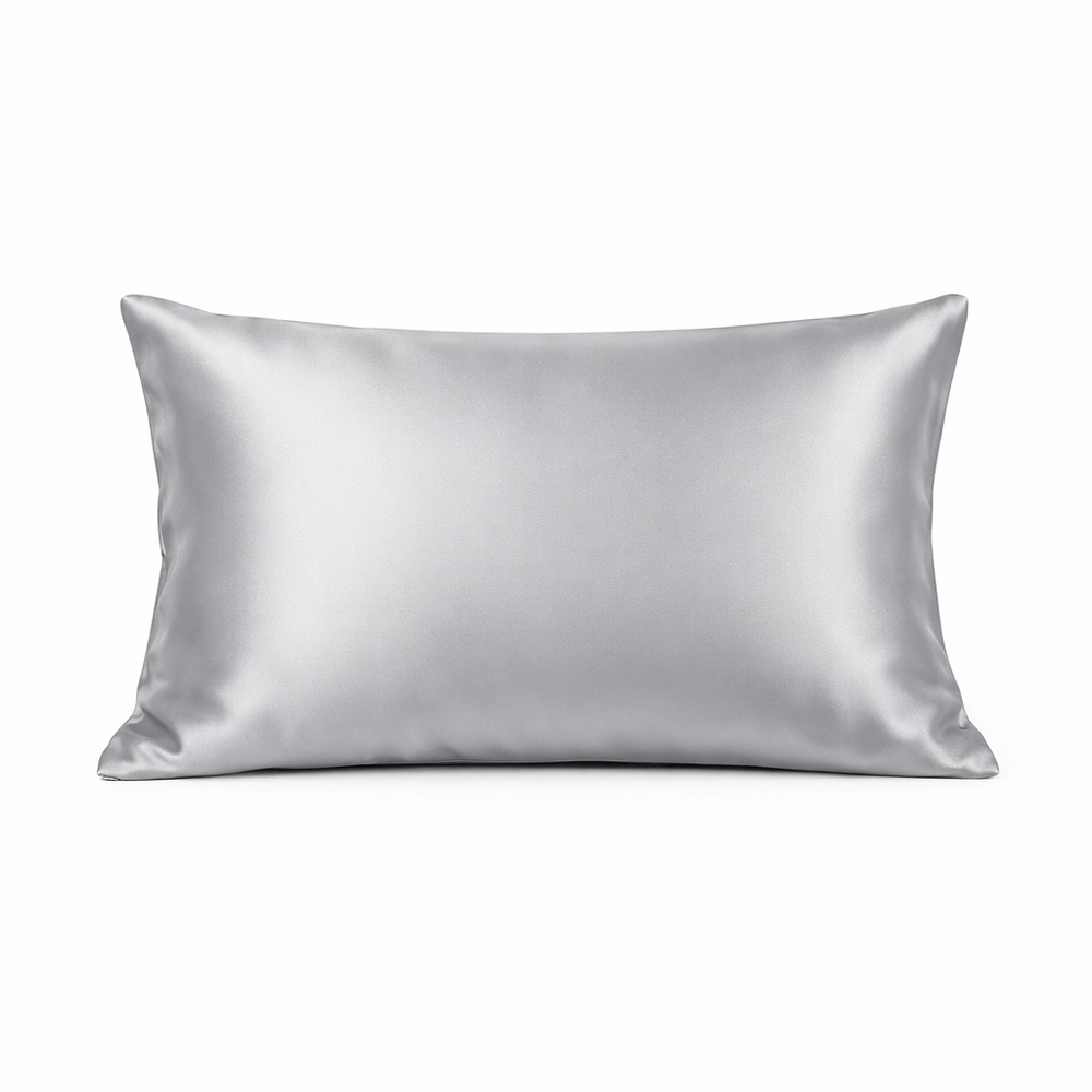 100% Natural Mulberry Silk Pillowcase with OEKO-TEX 19 Momme Luxry Silk Pillow Case Free Shipping — hero white
