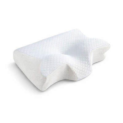 1Pc Memory Foam Cervical Pillow, 2 in 1 Ergonomic Contour Orthopedic Pillow for Neck Pain, Contoured Support Pillows,Neck Pillow — hero white