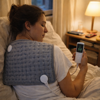 30*60Cm Electric Heating Pads for Back Neck Shoulder Home Office Washable Winter Warm Blanket 4 Timer 9 Temperature Control — lifestyle