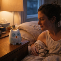 Portable White Noise Sound Machine for Baby 30 Soothing Sounds Crying Sensor for Infants with Night Light Timer Rechargeable — lifestyle