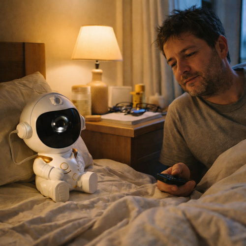 Astronaut LED Star Projector Night Light Galaxy Projectors Bluetooth Speaker for Bedroom Room Decor Kids Gift Starry Sky Lamp — lifestyle