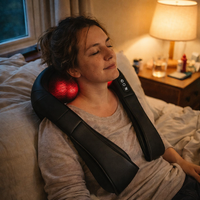 Shiatsu Neck and Shoulder Massager Heated Back Massager U Shape Deep Kneading Electric Massage Pillow for Neck Waist Leg Body — lifestyle