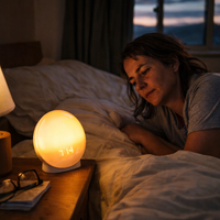 Wake up Light Alarm Clock with Sunrise/Sunset Simulation Dual Alarms FM Radio Nightlight 7 Colors Natural Sounds Snooze — lifestyle