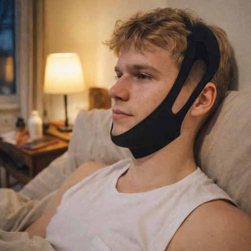 Chin Strap for Sleeping, Adjustable, Breathable & Skin-Friendly, anti Snoring Chin Strap ,Universal Fit Anti-Snore for Unisex — lifestyle