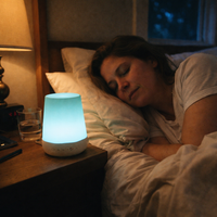 MBZ085 White Noise Machine Baby Sleep Sound Machine Colorful Night Lights 28 Soothing Sounds with 3.5Mm Headphone Jack — lifestyle