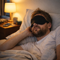 Mulberry Silk Sleeping Mask Eyepatch Blocking Light Eyemask Eyeshade Soft Padded Slaapmasker Travel Sleeping Aid for Sleep Patch — lifestyle