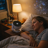 Night Light Galaxy Projector Starry Sky Projector 360° Rotate Planetarium Lamp for Kids Bedroom Valentines Day Gift Wedding Deco — lifestyle