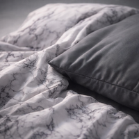 3Pcs Duvet Cover Set with Pillow Case Double Comforter Bedding Set Quilt Cover Queen/King Couple or Single Bed — detail